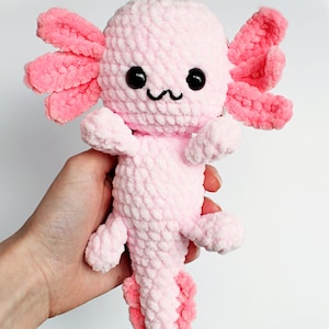 No Sew Axolotl Crochet Pattern, Cute Flower Axolotl No Sew Amigurumi Pattern, Plushie Pattern For Beginners, 3 in 1 Bundle PDF Pattern image 8