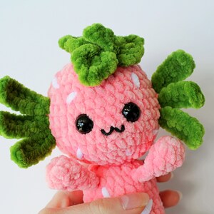 No Sew Axolotl Crochet Pattern, Cute Flower Axolotl No Sew Amigurumi Pattern, Plushie Pattern For Beginners, 3 in 1 Bundle PDF Pattern image 6
