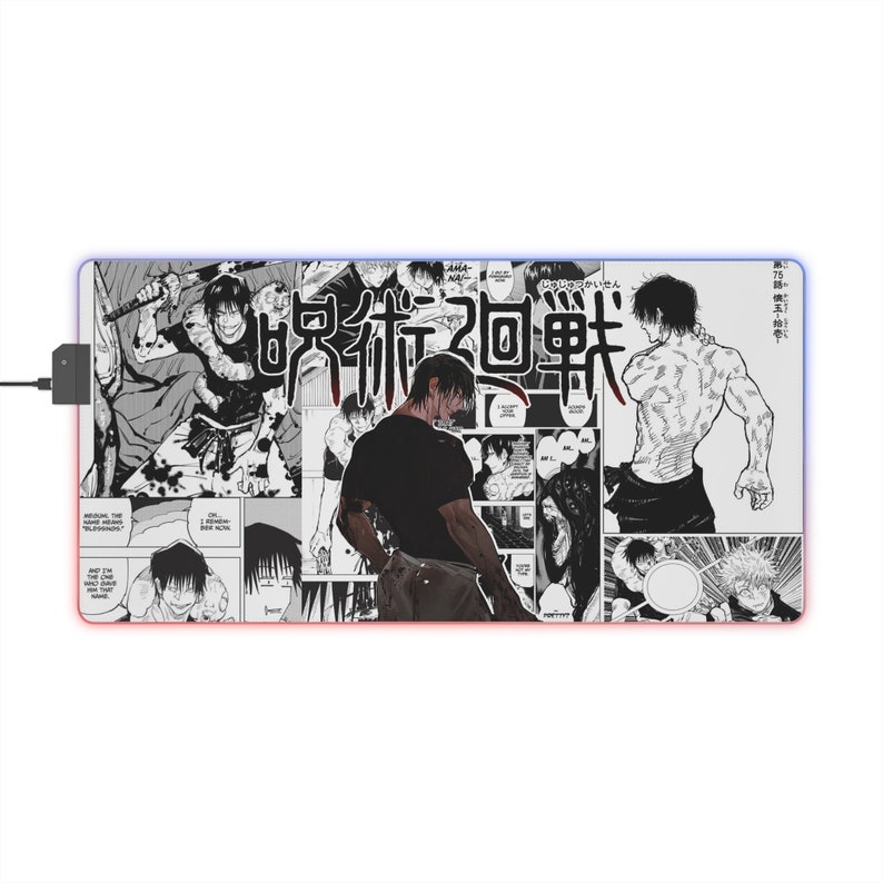 TOJI FUSHIGURO Jujustu Kaisen LED Mouse Pad Etsy Australia
