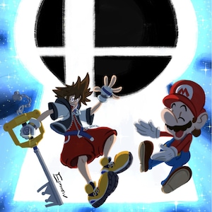STAMPA A4: Sora in Smash