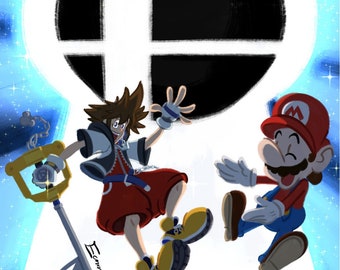 A4 PRINT: Sora in Smash