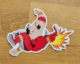 PEGATINA: Patada de rueda ciclónica de Zangief