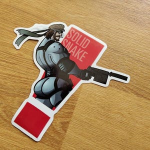 STICKER: Solid Snake (Cakes)