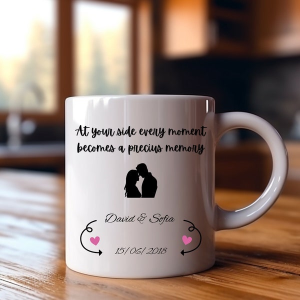 Taza Personalizada De Pareja,Regalo Para Ella,Regalo Para El,Regalo Para Novia,Regalo Personalizado Para Pareja,Regalo Para San Valentín