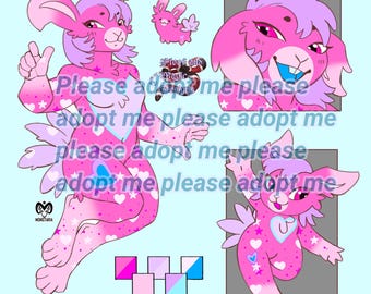 Adoptable Furry Bunny Character Design (Digital Download)