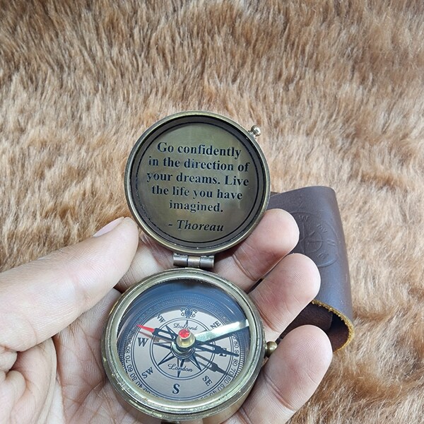 Brass Compass Etsy