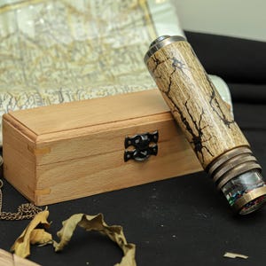 Caleidoscopio único hecho a mano, caleidoscopio líquido, regalo de Navidad para niños, caleidoscopio personalizado, caleidoscopio de latón, regalos de cumpleaños