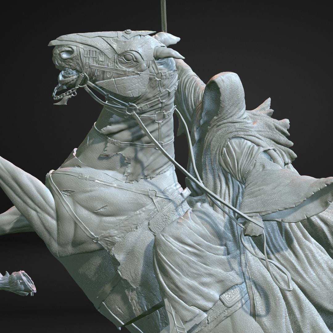 The Nazgûl & Horse the Lord of the Rings LOTR STL 3D File Etsy UK