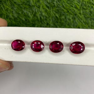 5 カラット ラボ クリエイト ルビー カット ストーン 透明