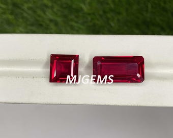 Hydrothermal Red Lab Grown Ruby: Loose Cut Stone for Jewelry Making