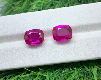 Hydrothermischer Pink Labradorit Rubin: Rechteckiger Winkel Winkel geschliffener Stein