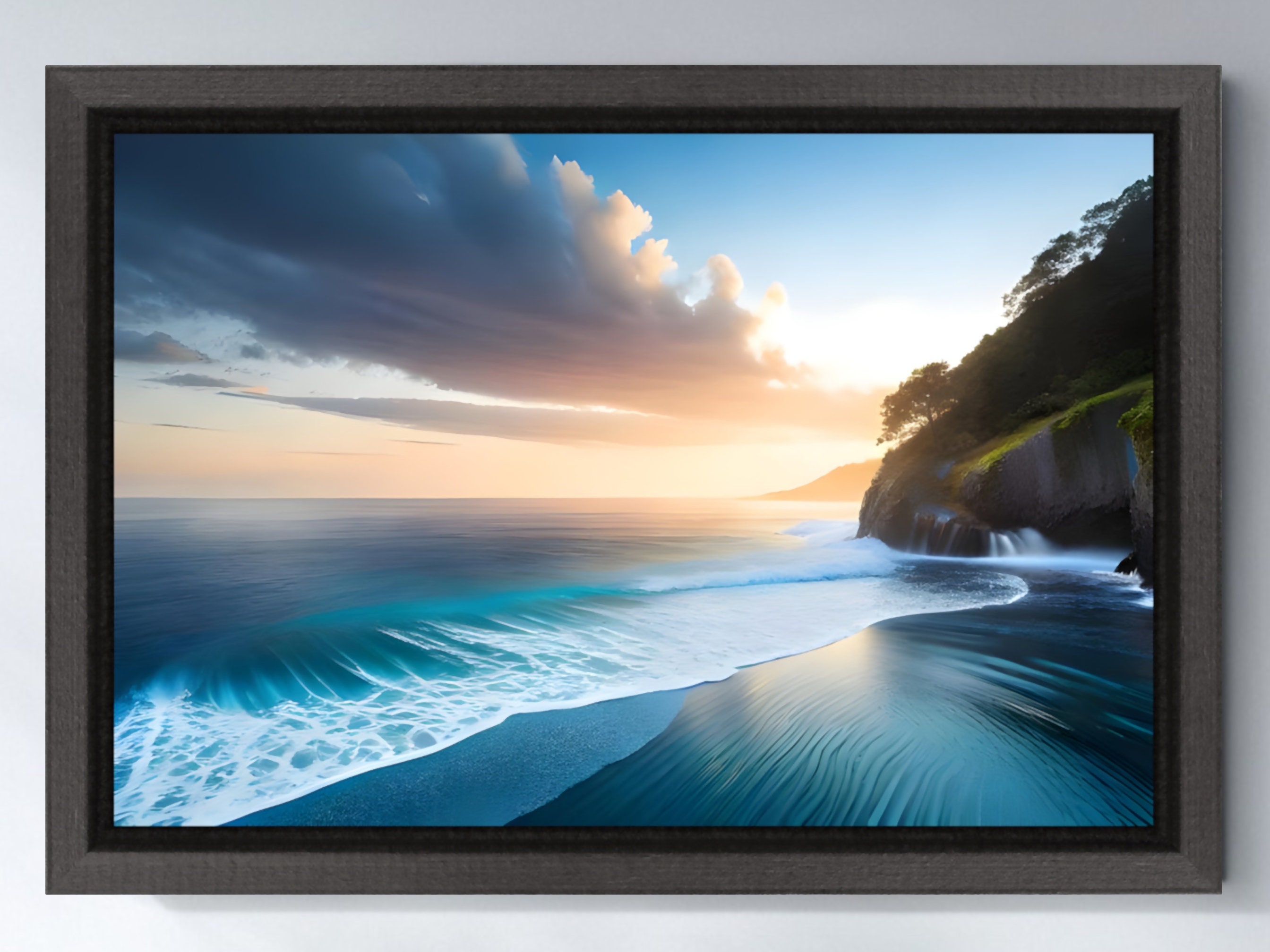 Printable Sunset Beach Ocean Sunset Digital Download Sunset - Etsy