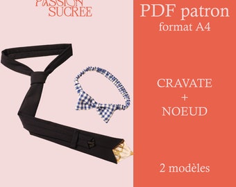 Patron de couture Cravate et Nœud papillon