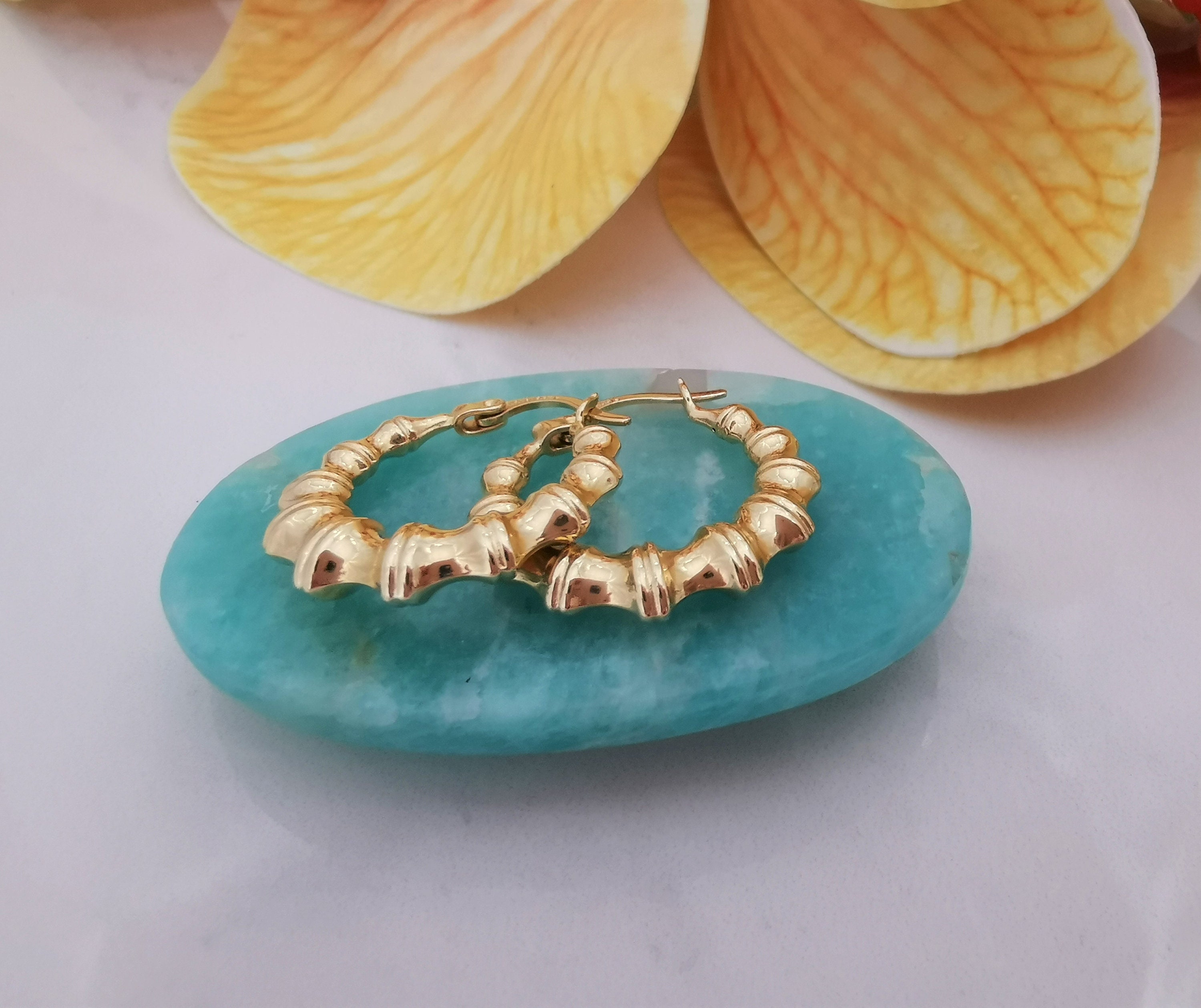 Orecchini Lunghi A Conchiglia Placcati Oro 14K – Design Con Nappe Marine – Estate E Spiaggia