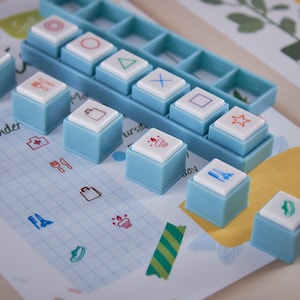 Pochitto-pluk | Plannerstempel | Bullet Journal-stempel | Kalenderstempel | Ministempel | Drukknopstempel