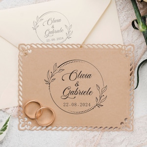 Wedding Stamp, Personalized Wedding Stamp, Wedding Invitations Stamp, Timbro di matrimonio, Timbre de Mariage, Hochzeitsstempel