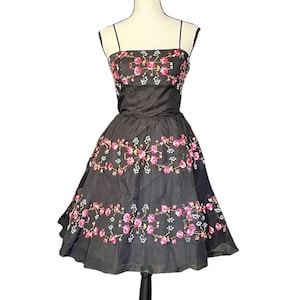 white christmas dresses 1990s Vintage Betsey Johnson Black Label Strapless Plaid Silk Dress W Sash main image 0