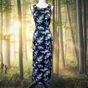 Vintage 90s Betsey Johnson Floral Maxi Dress