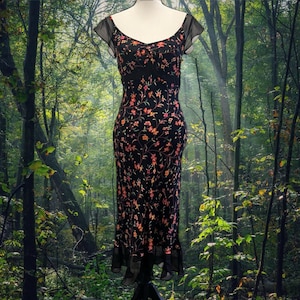 Betsey JhonsonベッツィジョンソンSヴィンテージ ワンピース古着 BETSEY JOHNSON- 1980s Cotton Floral Print Dress, Size 6
