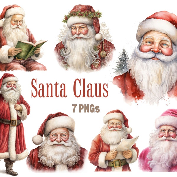 Santa Claus Clip Art, Saint Nick PNG, Santa Clipart, Christmas Clip Art, Santa PNG, Santa Claus Graphics, Clip Art, Christmas PNG