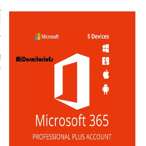 Office 365 Pro-Konto ohne Ablauf: 5 Benutzer Mac, PC, Android