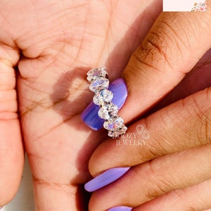 6*4 mm Oval Lab Grown Diamond Ring, Excellent Cut E/VVS Lab Created Diamonds, Certified Diamond Ring, Wedding/Anniversary Ring