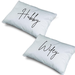 Kissenbezug, Hochzeit Kissenbezug, Wifey, Ehemann, Kissenbezug, Kissenbezüge, Bett, Home Decor