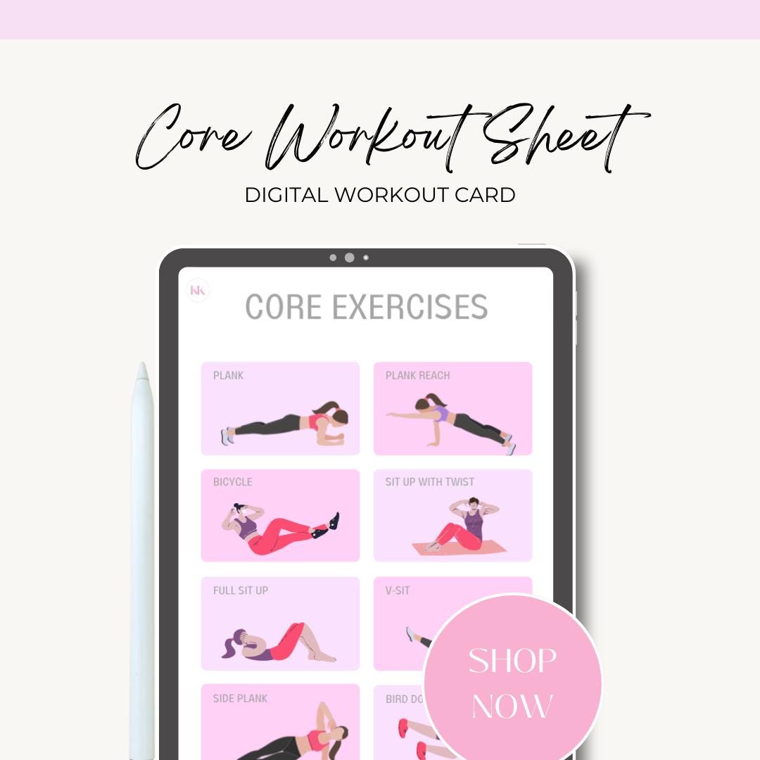 Core Exercises Etsy