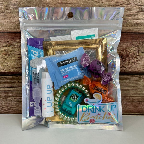 Drink Up Beaches Hangover Recovery Bags- Girls Trip