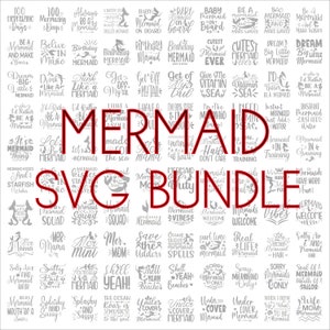 Meerjungfrau SVG Bundle, digitaler Download, Cricut Schneiddateien, SVG-Dateien für Cricut, Meerjungfrau PNG, 100 Meerjungfrau Grafiken, kleine Meerjungfrau SVG