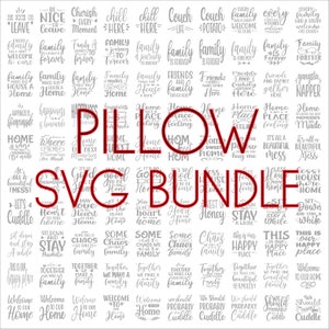 Pillow SVG Bundle, SVG files for cricut, Digital download, Pillow quotes, Pillow PNG, 100 Pillow graphics, Cricut cutting files, Pillow Jpg