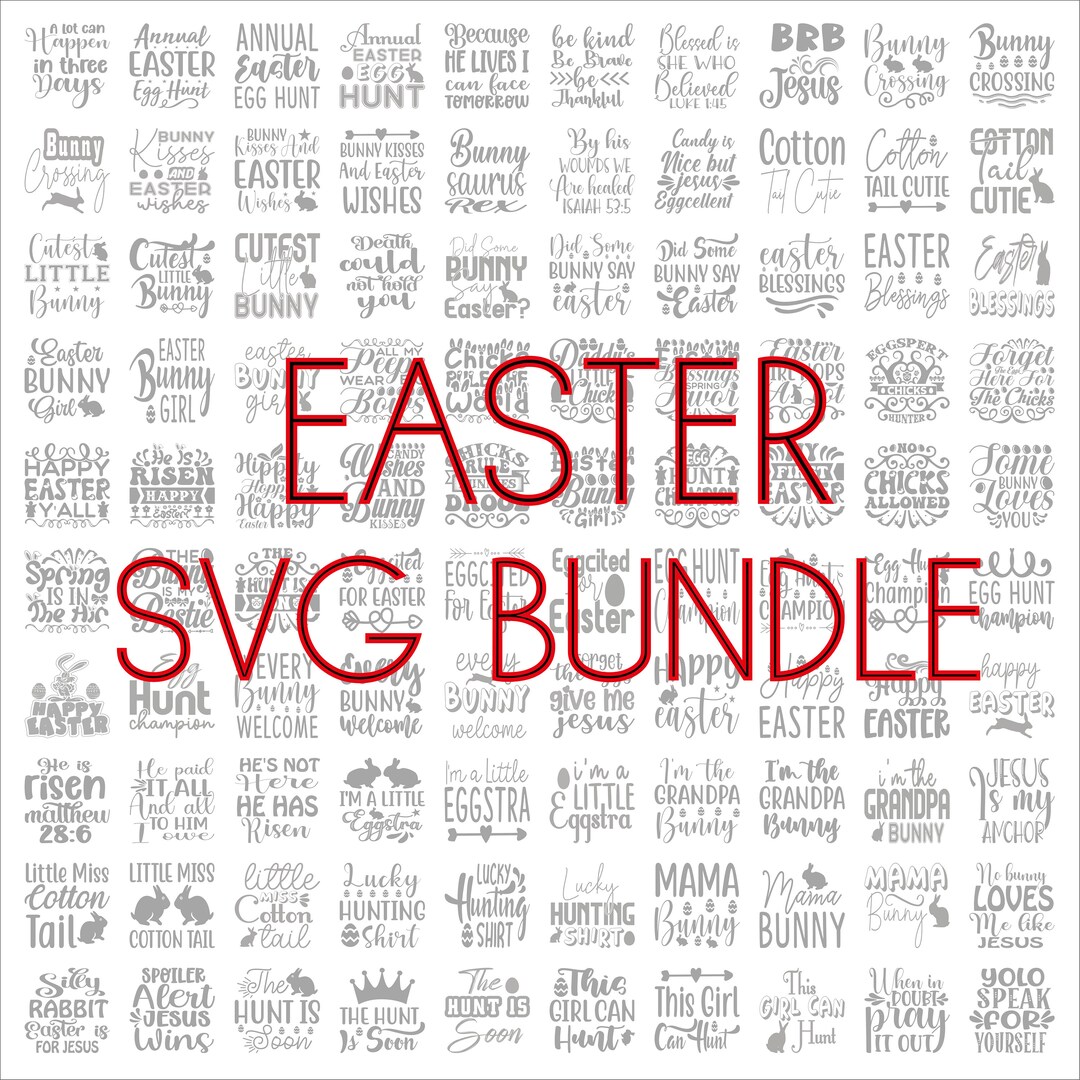 Easter SVG Bundle, SVG Files for Cricut, Digital Download, Easter ...