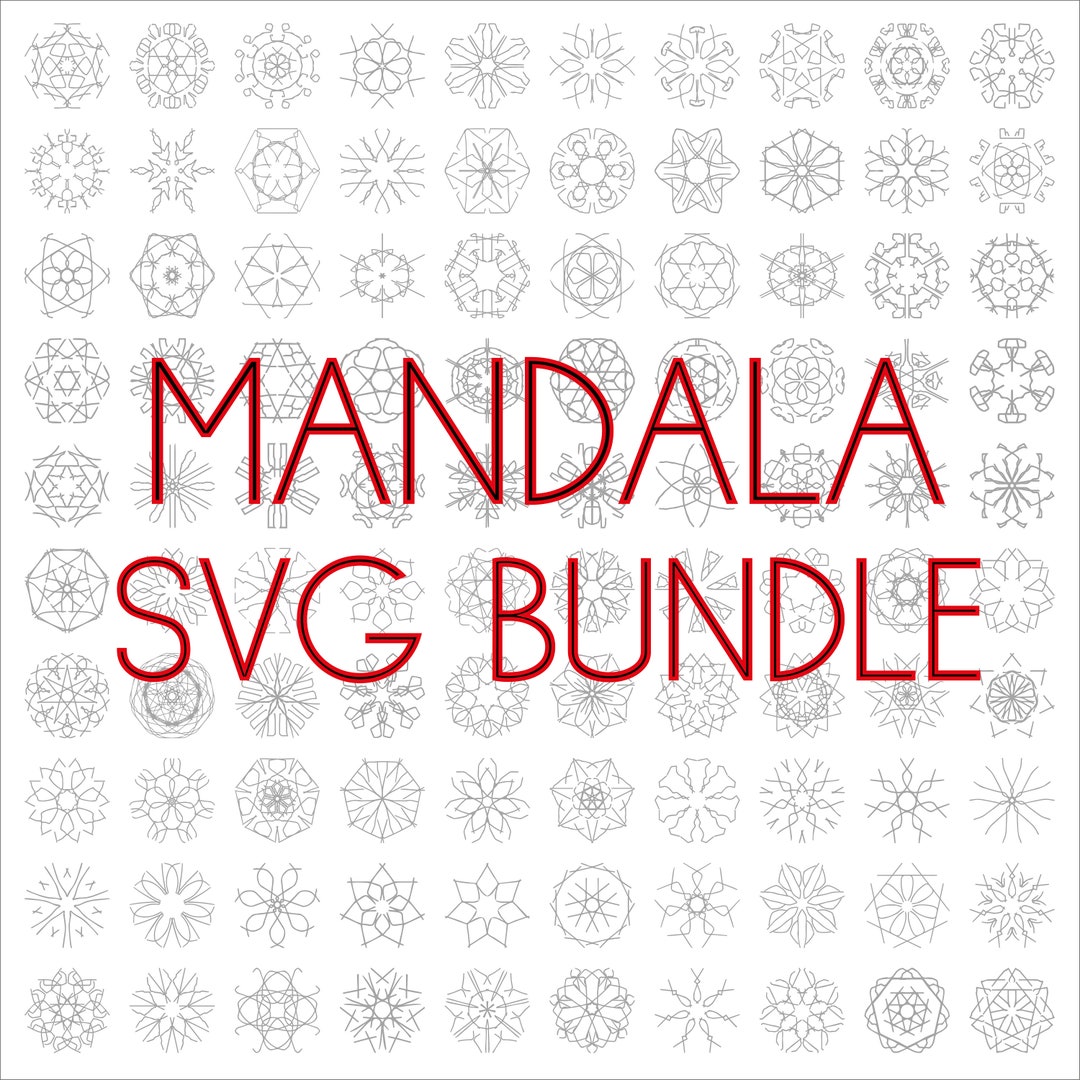 Mandala SVG Bundle, Cricut Cutting Files, Digital Download, SVG Files ...