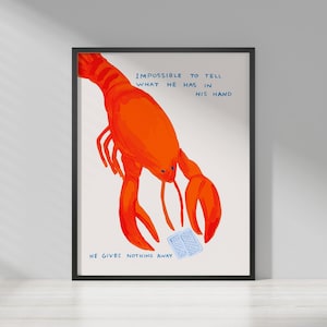 David Shrigley - He gives nothing away | Quirky Wall Art | Pop Art Decor | Funny Poster | Contemporary Home Gallery | Humorous Decor