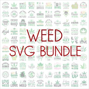 Paquete Weed SVG, Descarga instantánea, Gráficos de weed, Archivos SVG para cricut, Weed PNG, Archivos cortados, Citas de weed, Cannabis Png, 4 20 gráficos