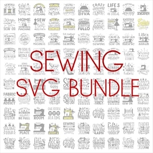 Sewing SVG Bundle, SVG files for cricut, Instant download, 100 Sewing graphics, Sewing PNG, Sewing quotes, Sewing Inspiration