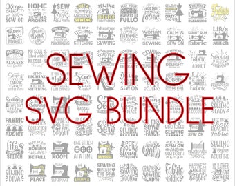 Sewing SVG Bundle, SVG files for cricut, Instant download, 100 Sewing graphics, Sewing PNG, Sewing quotes, Sewing Inspiration