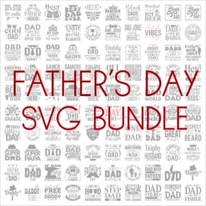 Pacote SVG do Dia dos Pais, arquivos SVG para cricut, download digital, citações do dia dos pais, presente do dia dos pais, PNG do dia dos pais, apreciação do pai
