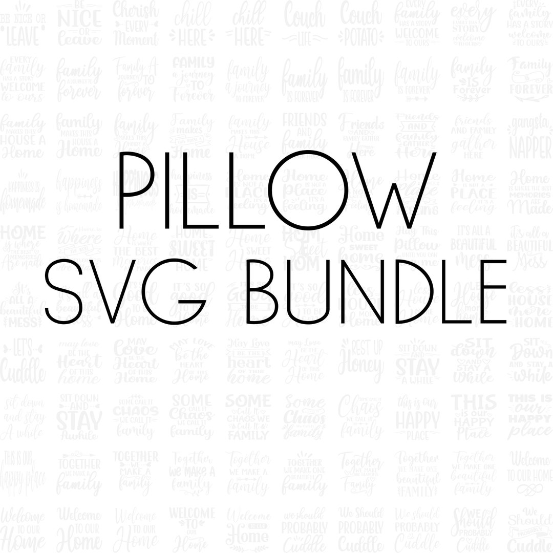 Pillow SVG Bundle SVG Files for Cricut Digital Download - Etsy
