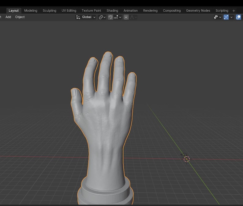 Detailed Anatomical Human Hand 3D Model Stl/3mf File | Realistic ...