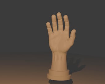 Detailed Anatomical Human Hand 3D Model Stl/3mf File | Realistic ...