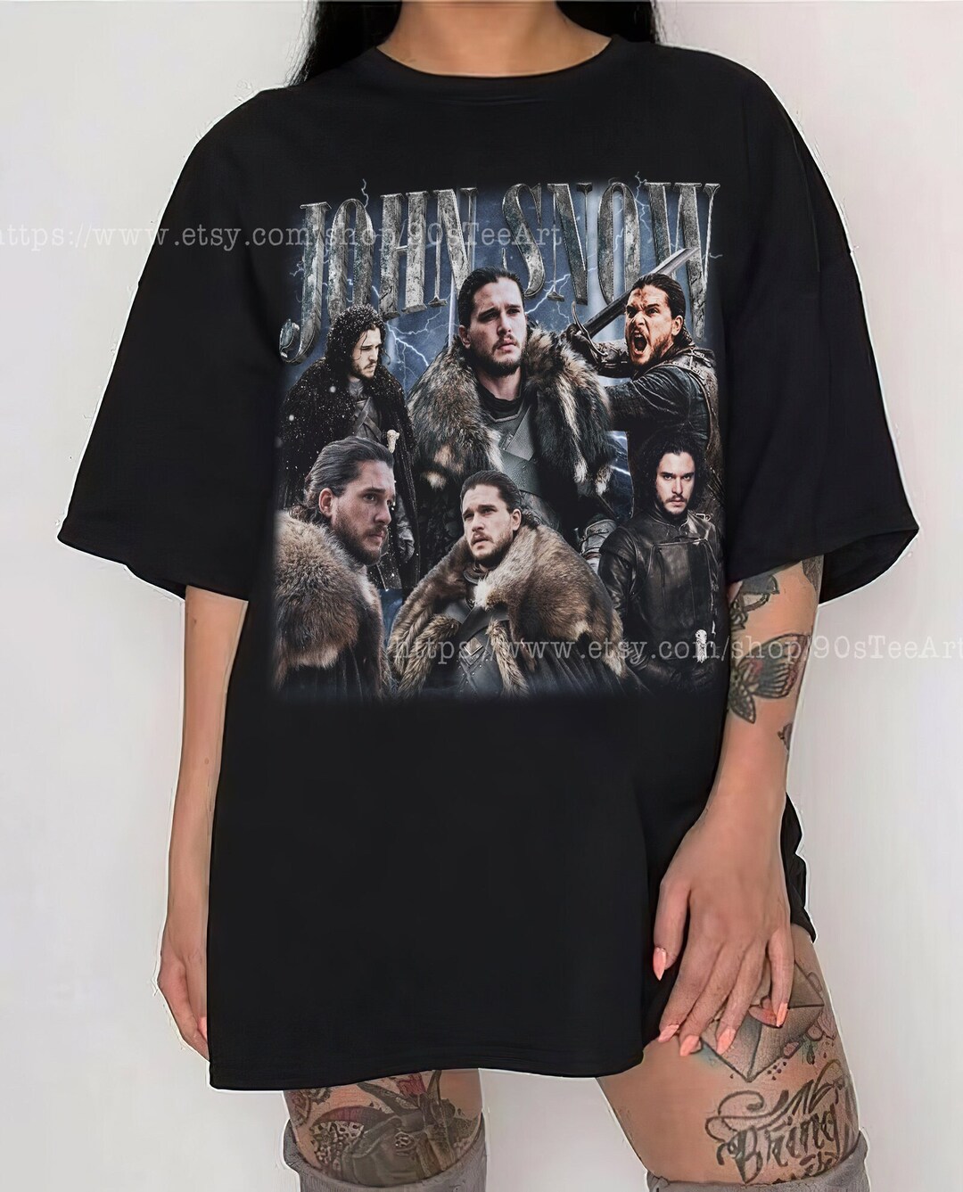 T-Shirt Donna 'Jon Snow Is My King' – Ispirata A Il Trono Di Spade, Cotone Belcoro, Vestibilità Femminile, Girocollo