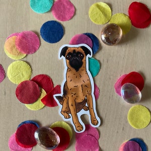 Cute Brussels griffon stickers. These petit brabancon stickers are great for Brussels griffon lovers.