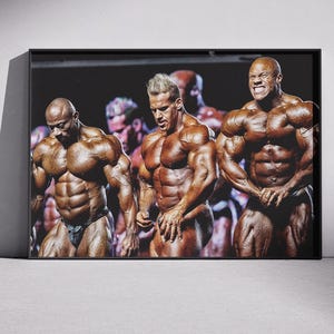 Póster de Jay Cutler, Phil Heath y Dexter Jackson / Mass Monsters / Culturismo / Arte de pared