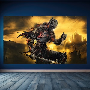 Póster de arte de pared de Dark Souls 3, Soul Of Cinder, Dark Souls 3, juegos, calidad premium, póster