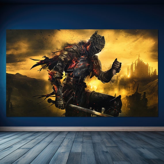Dark Souls 3 Wall Art Poster, Soul of Cinder, Dark Souls 3, Gaming