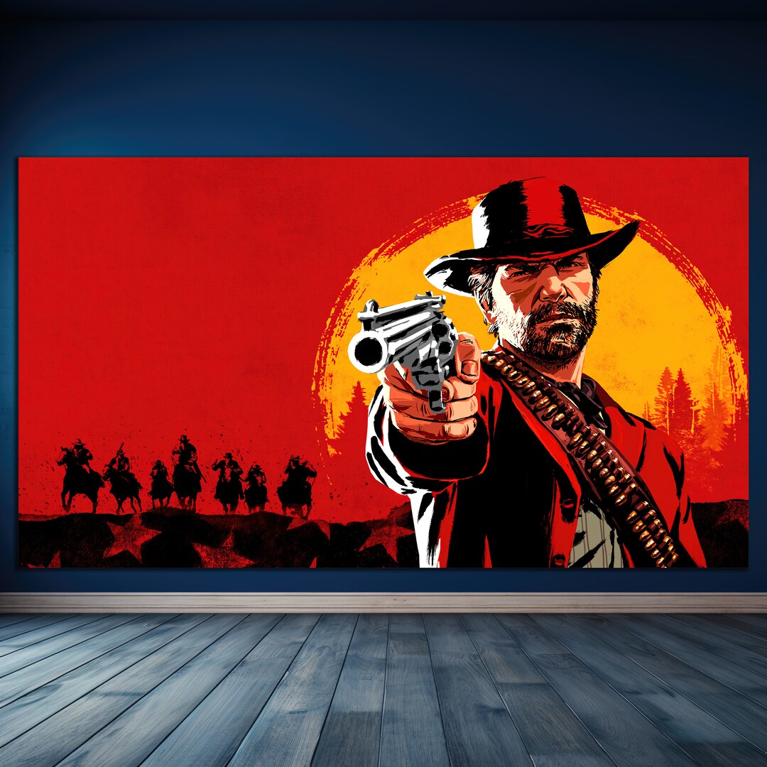 Red Dead Redemption 2 Wall Art Poster RDR2 Arthur Etsy
