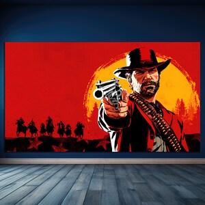 Arthur Morgan and John Marston (2) Canvas Wall Art Poster Living Room  Bedroom Office Wall Decor 30x45cm : : Home & Kitchen