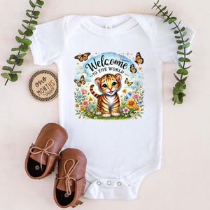 Cute Baby Tiger Infant One Piece Cute Gift Newborn Body Suit Baby Shower