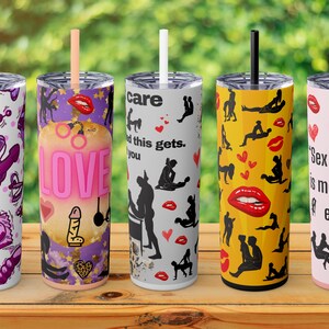 Skinny Tumbler, Valentines Day Gift, Funny Tumbler, 20oz Tumbler with Straw, Choose from 19 Designs,Mug Cup, Cup with Lid, Travel Tumbler,